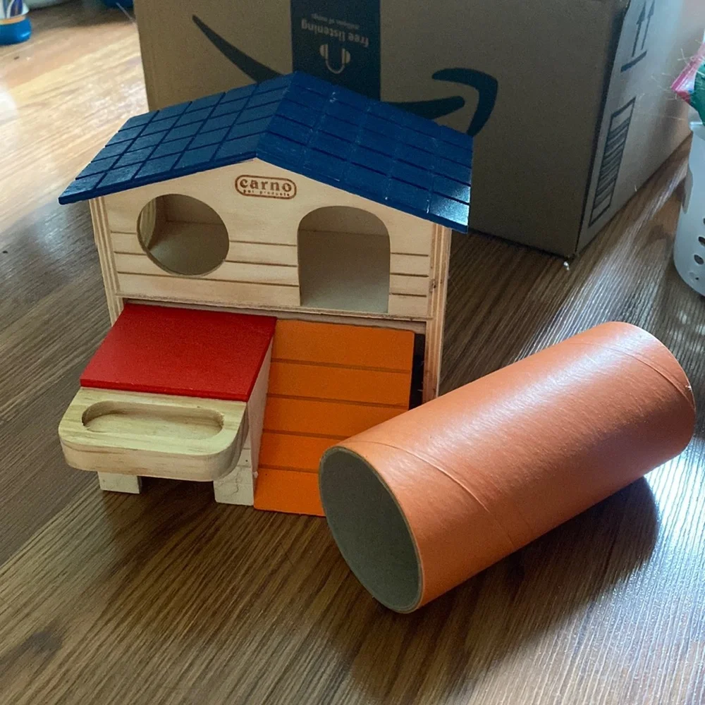 Hamster play hut + tube